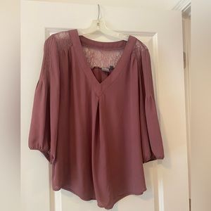 Purple blouse w/ lace back